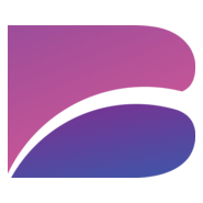 B Cut Letter Logo PNG Vector