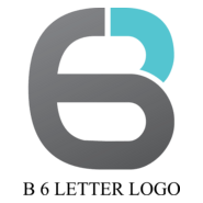 B6 Letter Design Logo PNG Vector