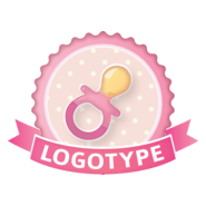 Baby Pacifier Logo PNG Vector