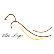 Bird Art Drawing Logo PNG Vector