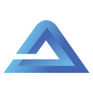 Blue A Letter Logo PNG Vector