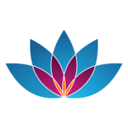 Blue Flower Logo PNG Vector