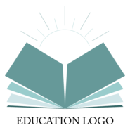 Book Sun Education Logo PNG Vector