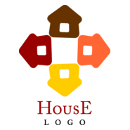 Building Construction House Logo PNG Vector