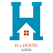 Building H Letter Logo PNG Vector