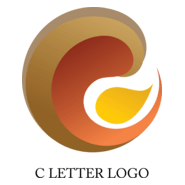 C Brush Design Logo PNG Vector