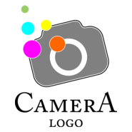 Camera Colour Fashion Logo PNG Vector