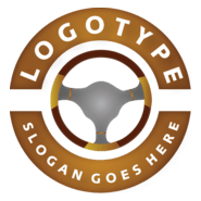 Car Steering Wheel Logo PNG Vector