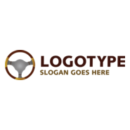 Car Steering Wheel Logo PNG Vector