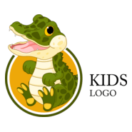 Child Kids School Cartoon Logo PNG Vector