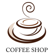 Coffee Shop Design Logo PNG Vector