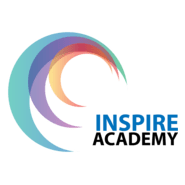 Colorful Curved Inspire Academy Logo PNG Vector
