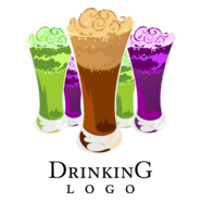 Colour Drink Food Logo PNG Vector