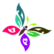 Colours Butterfly Logo PNG Vector