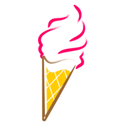 Cone Ice Food Logo PNG Vector