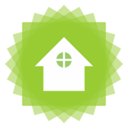 Construction Green House Logo PNG Vector