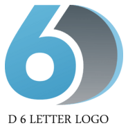 D6 Letter Logo PNG Vector