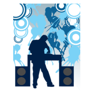 Disc jockey Logo PNG Vector