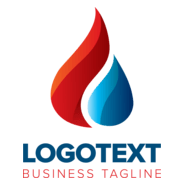 Drop in glossy style Logo PNG Vector