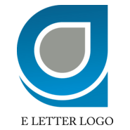 E Alphabet Design Logo PNG Vector