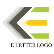 E Arrow Design Logo PNG Vector
