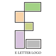 E Letter Design Logo PNG Vector