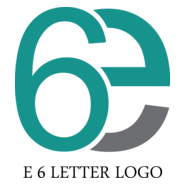 E6 Letter Logo PNG Vector