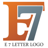 E7 Letter Logo PNG Vector