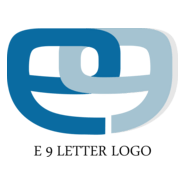 E9 Letter Logo PNG Vector