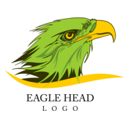 Eagle Head Bird Art Logo PNG Vector