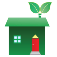 Eco House Graphics Logo PNG Vector