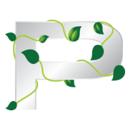 Eco Letter P Logo PNG Vector