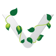 Eco Letter V Logo PNG Vector