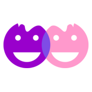 Education Two Children Logo PNG Vector