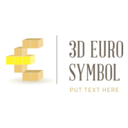 Euro 3D symbol Logo PNG Vector