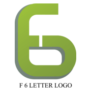 F6 Letter Logo PNG Vector