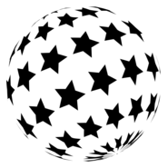 Fashion Globe Star Logo PNG Vector