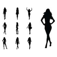 Fashion Models Logo PNG Vector