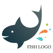 Fish Design Logo PNG Vector