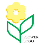 Flower Leaf Logo PNG Vector