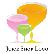 Food Drink Juice Cup Logo PNG Vector