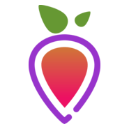 Food Pink Fruit Logo PNG Vector