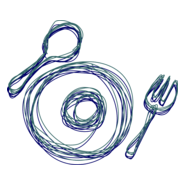 Food Plate Spoon Logo PNG Vector