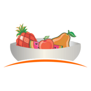 Fruits Plate Logo PNG Vector