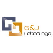 G J Letter alphabet Logo PNG Vector