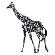 Giraffe Logo PNG Vector