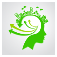 Girl Ecology Concept Illustration Logo PNG Vector