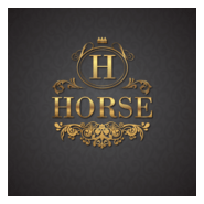 Gold Horse Logo PNG Vector