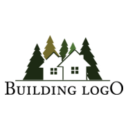 Green House Design Logo PNG Vector