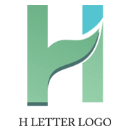 H I Letter Logo PNG Vector